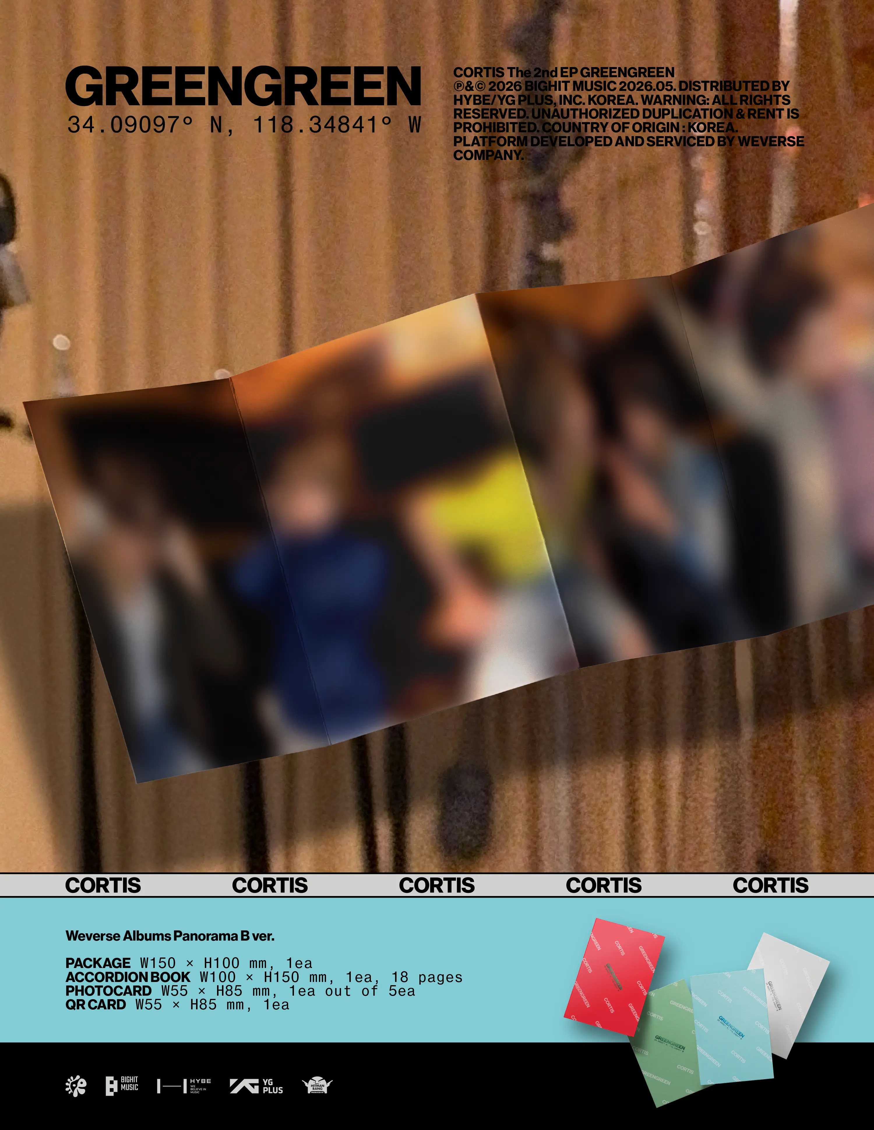 CORTIS GREENGREEN WEVERSE ALBUMS Ver. RANDOM